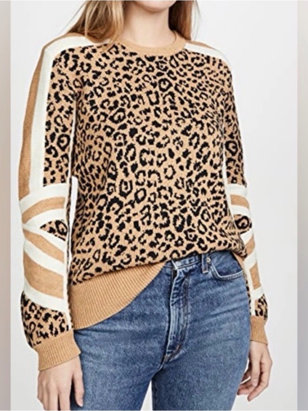 Current/Elliott Duvall Leopard Sweater Size 1 - Picture 3 of 10